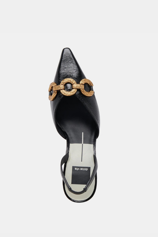 Haylee Heels - Midnight Crinkle Patent