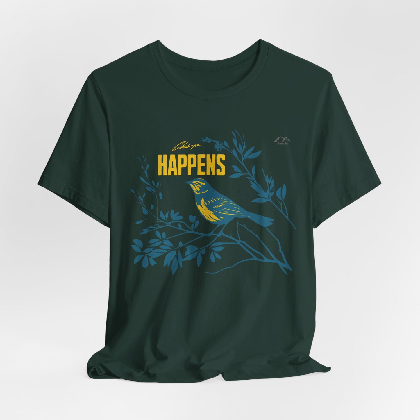 TS-031ML-24 Bird Lover Sparrow Art T Shirt