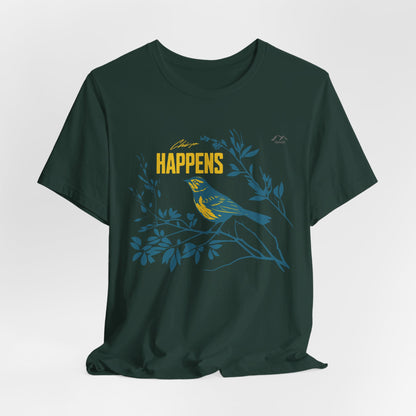 TS-031ML-24 Bird Lover Sparrow Art T Shirt