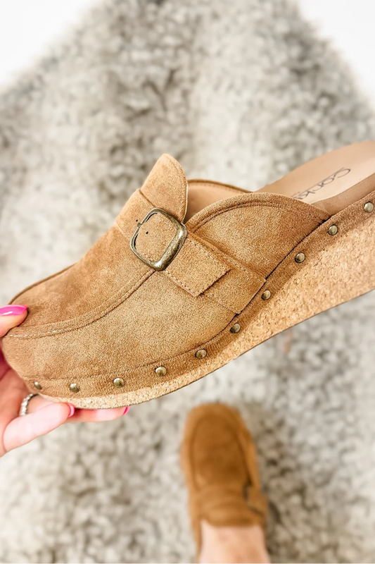 Corky's Tobacco Faux Suede Just Precious Shoes