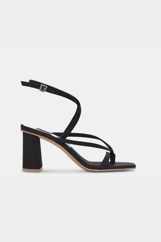 Paroo Heels - Black Leather