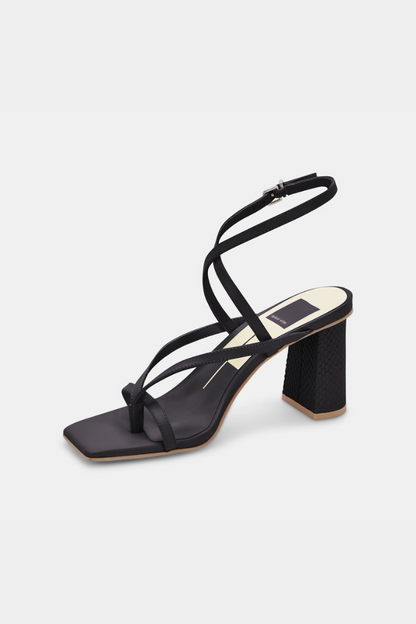 Paroo Heels - Black Leather