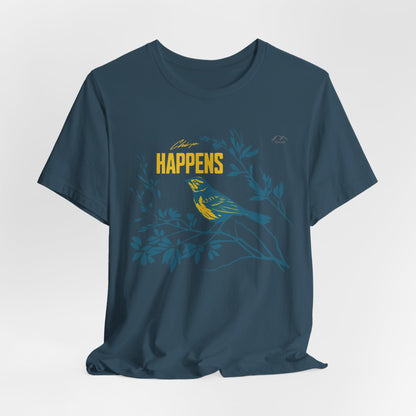 TS-031ML-24 Bird Lover Sparrow Art T Shirt
