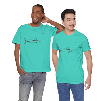 TS-028ML-24 Swordfish T-Shirt  Ocean Lover Swordfish Art Fishing Gift