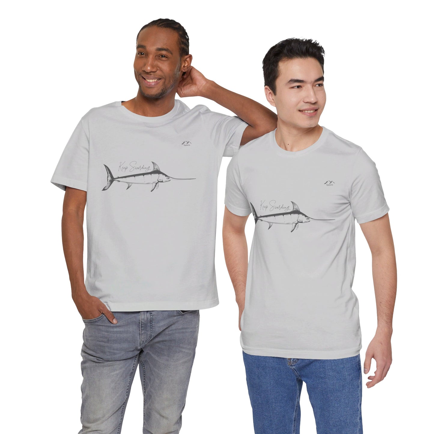 TS-028ML-24 Swordfish T-Shirt  Ocean Lover Swordfish Art Fishing Gift