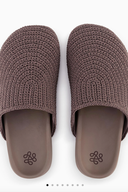 Bolinas Crocheted Clogs - Mushroom