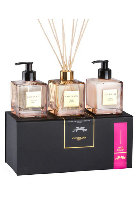 Wild Coast Complete Luxury Set - Soap, Lotion & Diffuser | Classic 200ml