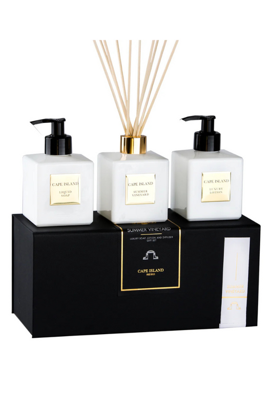 Summer Vineyard Complete Luxury Set - Soap, Lotion & Diffuser | Classic 200ml