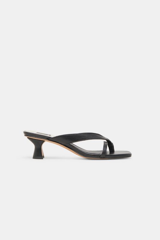 Brevel Heels - Black Onyx Leather