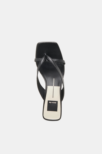 Brevel Heels - Black Onyx Leather
