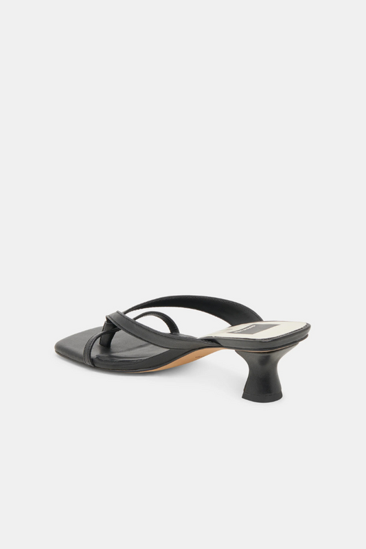 Brevel Heels - Black Onyx Leather
