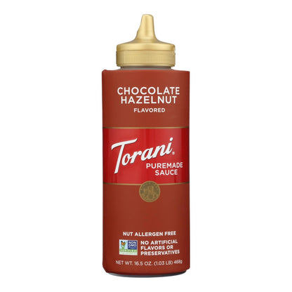 Torani Puremade Chocolate Hazelnut Sauce - 16.5 Fl Oz (4-Pack)