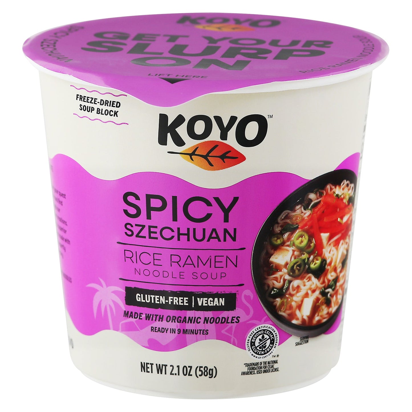 Koyo Spicy Szechuan Ramen, 6-Pack, 2.1 Oz Each