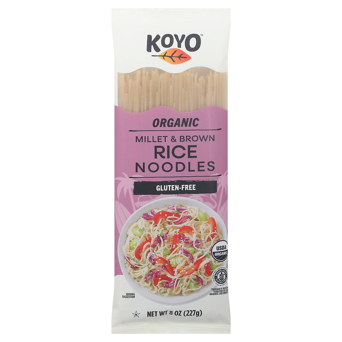 Koyo Milt Brown Rice Noodles, 8 Oz Pack of 12
