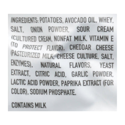 Boulder Canyon Cheddar, Sour Cream & Avocado Oil Chips, 6 oz. (Pack of 12)