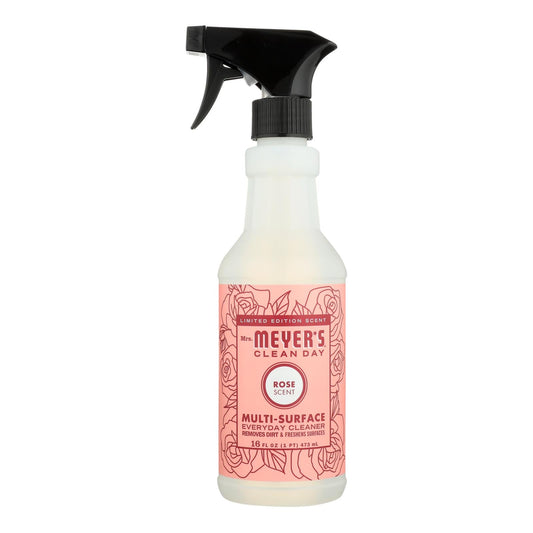 Mrs. Meyer's Clean Day Multi-Surface Cleaner, Rose - Pack of 6 (16 oz Bottles)