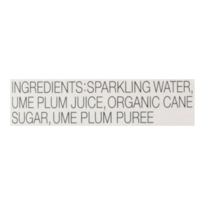 Kimino Sparkling Ume Juice, 12 x 8.45 fl oz — Japanese Plum, Natural Ingredients