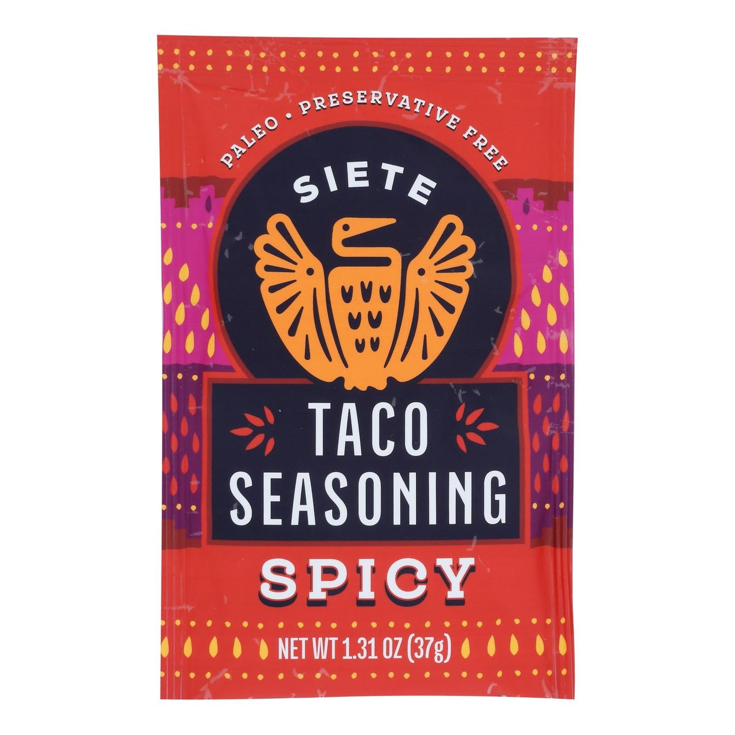 Siete Taco Seasoning - Spicy, 1.31 Oz, Case of 12