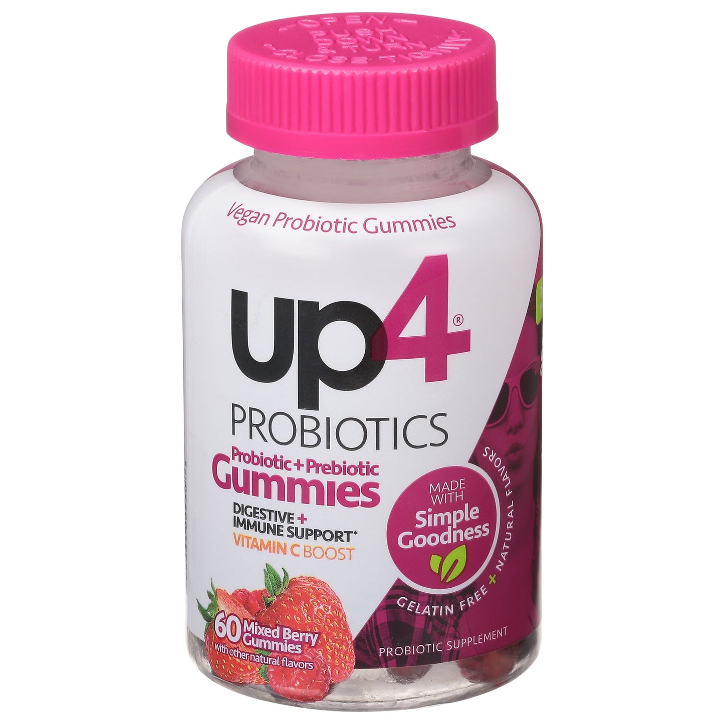 Up4 Probiotics - Probiotic Gummy Mix Berry - 60 Count
