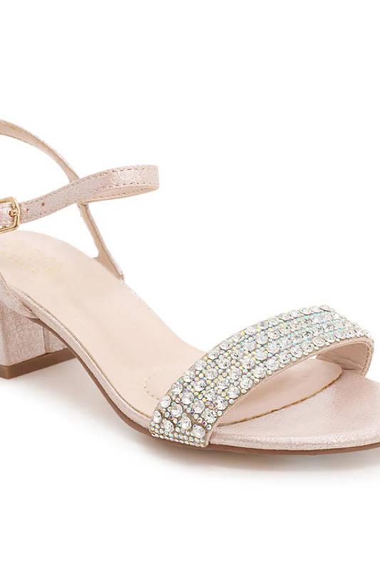 Blush Sparkle Block-Heel