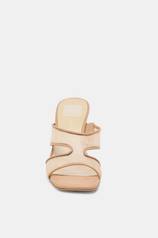 Gitel Heels - Light Tan Mesh