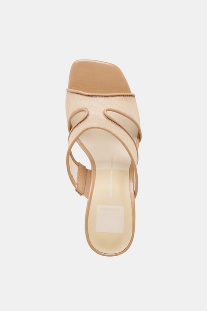 Gitel Heels - Light Tan Mesh