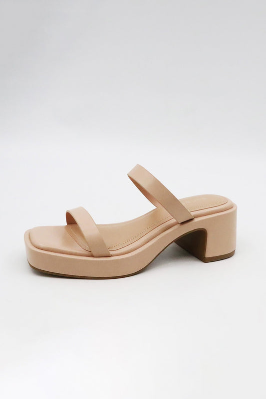 Platform Slide Block Heels