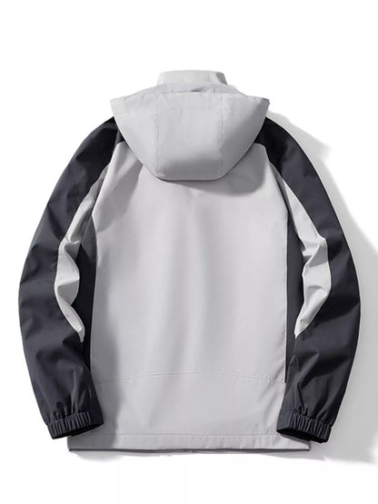 Men's Plus Size Waterproof Hooded Outdoor Jacket