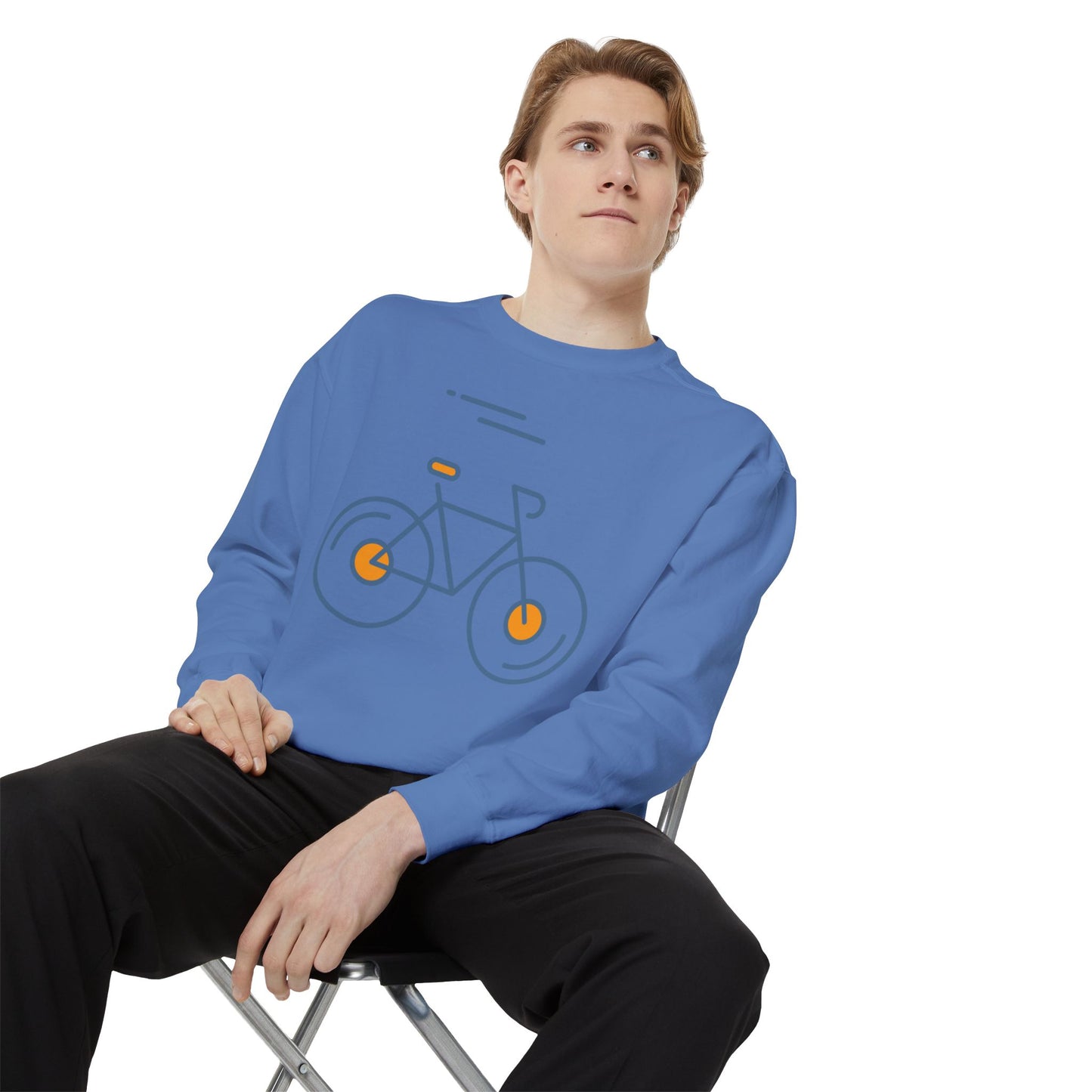 SW-063ML-24 Unisex Warm Garment-Dyed Sweatshirt