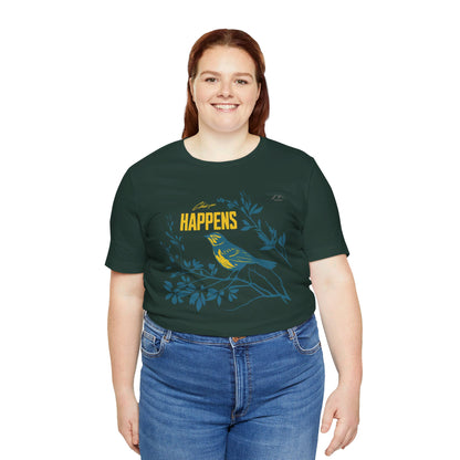 TS-031ML-24 Bird Lover Sparrow Art T Shirt
