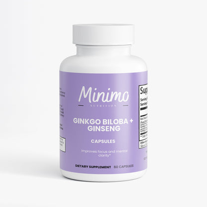 Ginkgo Biloba + Ginseng, 60 ct.