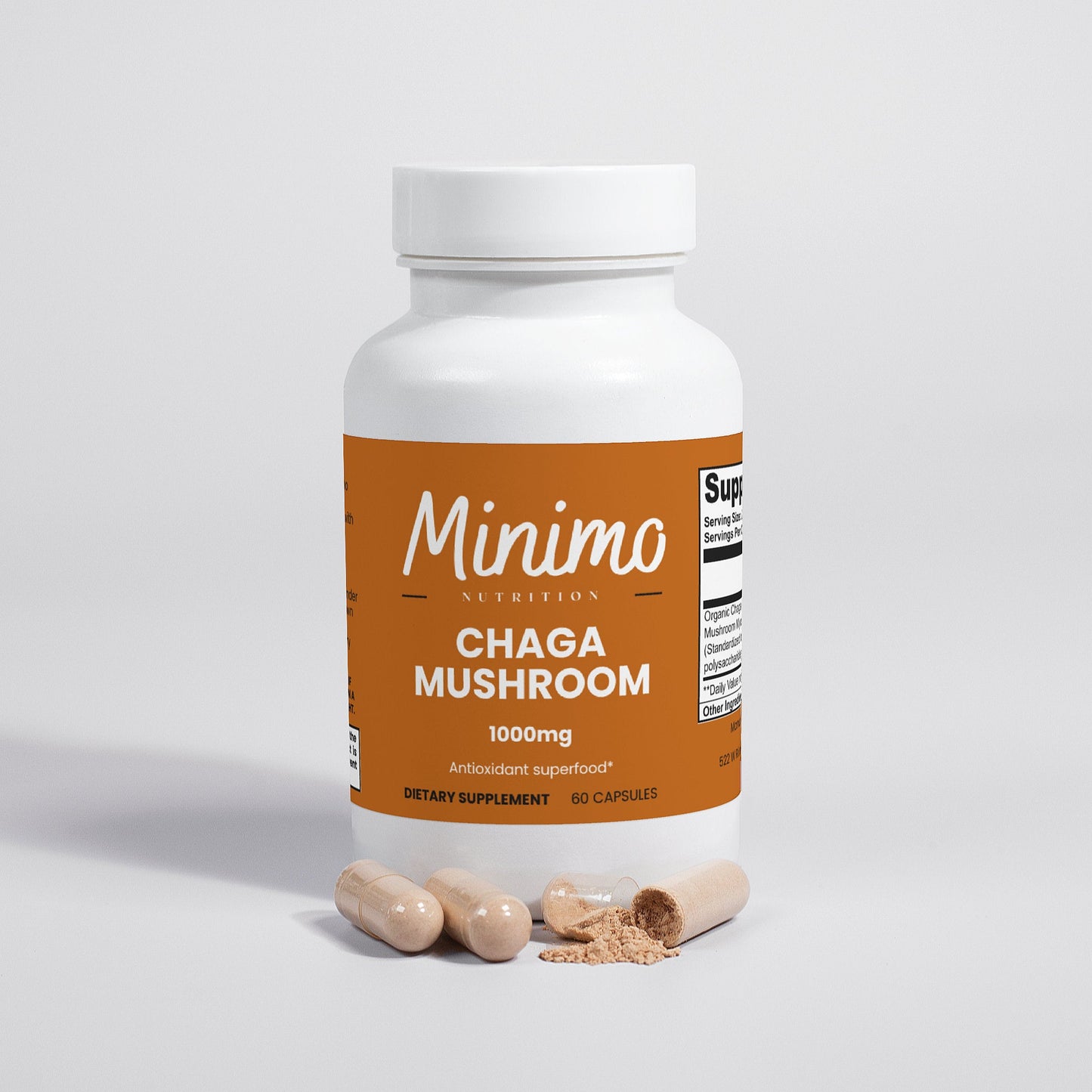Organic Chaga Mushroom, 60 ct.
