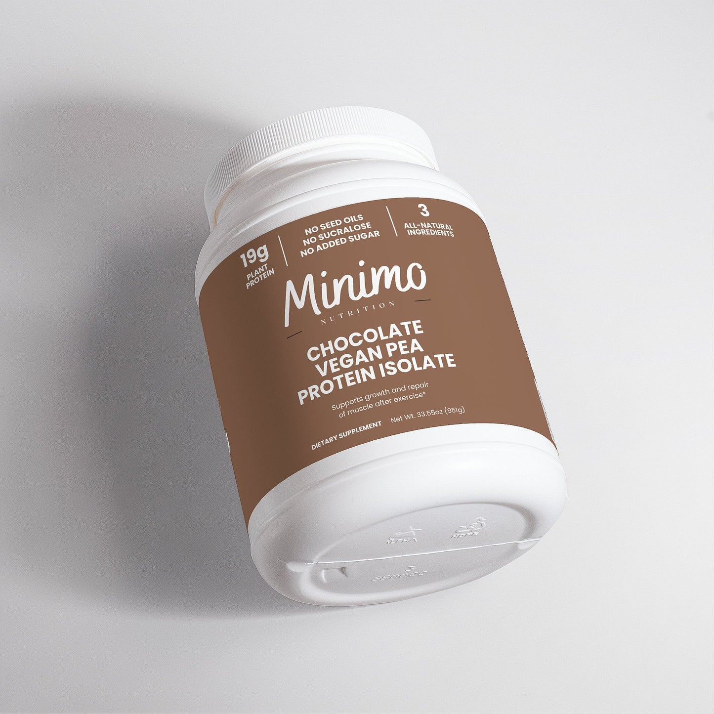 Chocolate Vegan Pea Protein Isolate Powder, 2.09 lbs