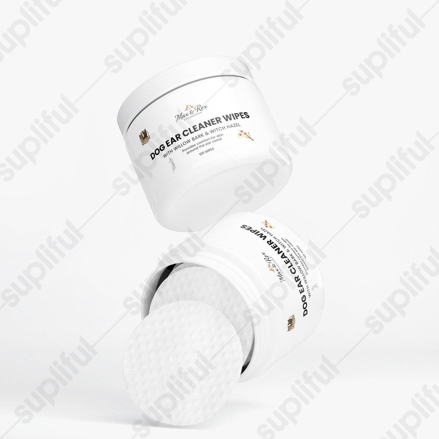 The Max & Rex Collection Dog Ear Cleaner Wipes