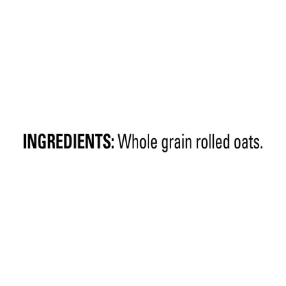 Quaker 100% Natural Whole Grain Oatmeal, Case of 12 - 18 Ounce Canisters