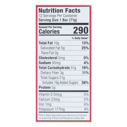 Bobo's Oat Bar, Stuffed Peanut Butter & Berry, 2.5 oz, Case of 12