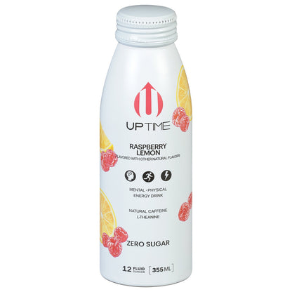 Uptime Raspberry Lemonade Energy Drink (Sugar Free, 12-Pack)