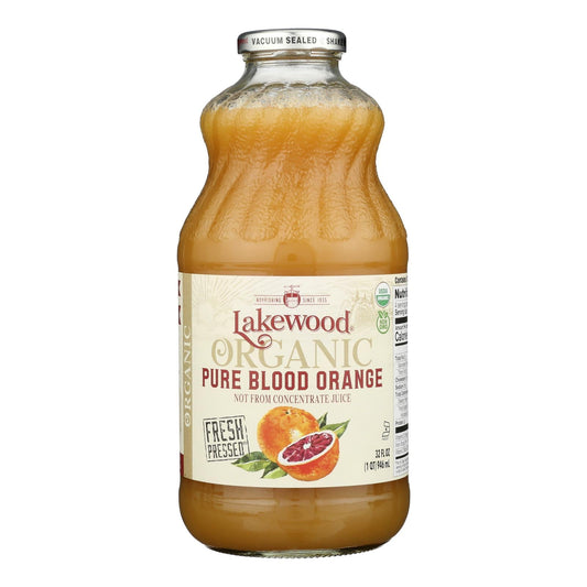 Lakewood Organic 100% Pure Orange Juice, Blended, 32 Fl Oz, Case of 6