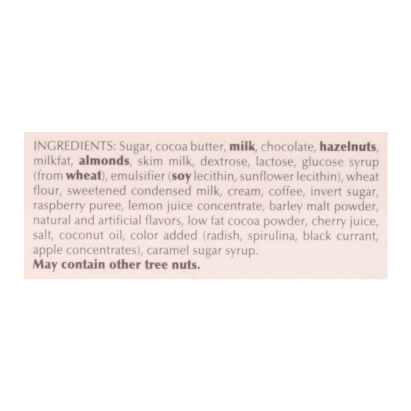 Lindt Swiss Mini Pralines Strawberries & Cream Magenta Box - Case of 8 - 6.2 oz