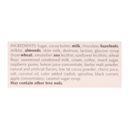 Lindt Swiss Mini Pralines Strawberries & Cream Magenta Box - Case of 8 - 6.2 oz