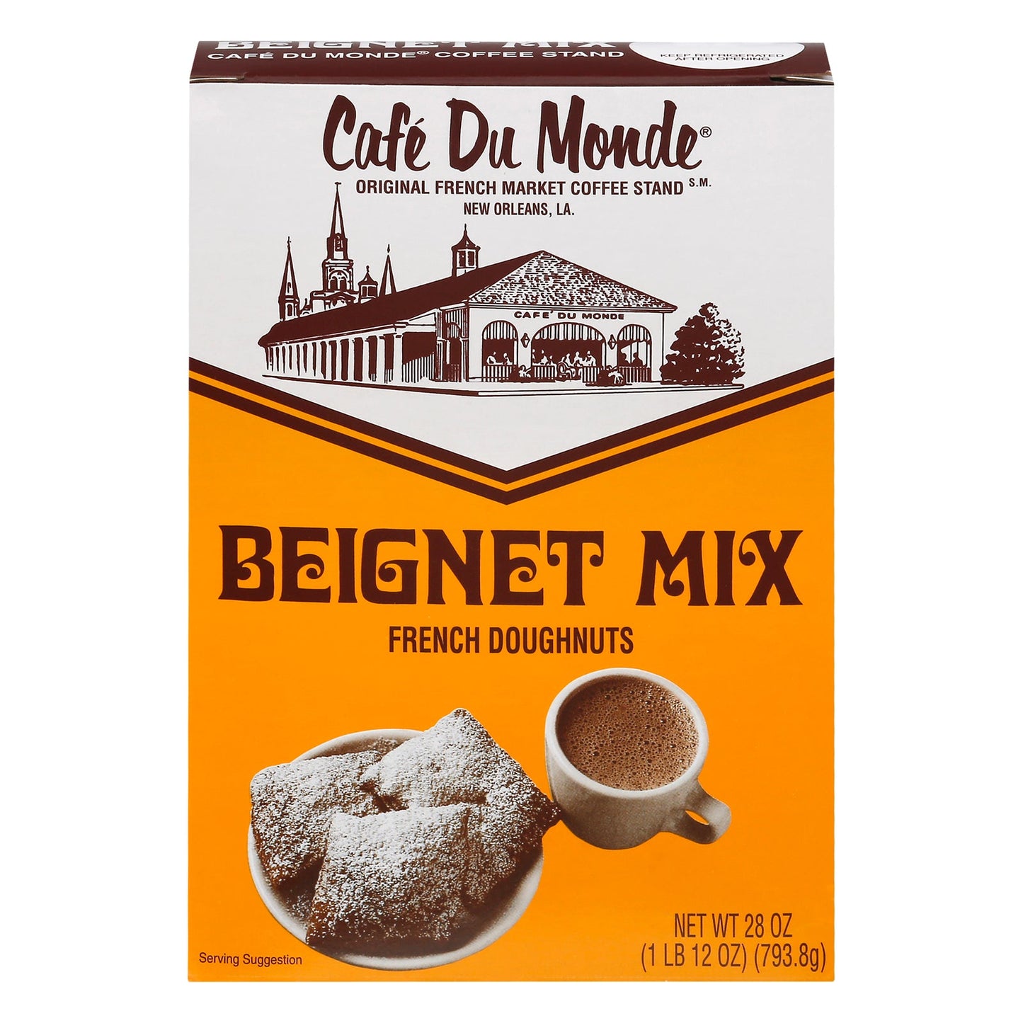 Cafe Du Monde Authentic Beignet Mix, Case of 12 - 28 Oz Packages
