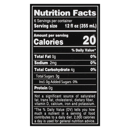 Green Sour Cherry Sparkling Water, Case of 4 (6 x 12 Fl Oz, 24 cans total)