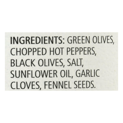 Bono Olive Mix, Spicy Italian Pitted, 9.88 oz - Case of 6