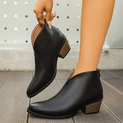 Pointed-Toe Ankle Boots