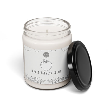Apple Harvest Scented Soy Candle, Cozy Home Decor, Fall Gift, Relaxation Essential, Birthday Present, Aromatherapy Candle -- 9oz