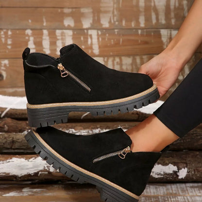 Side Zip Ankle Boots