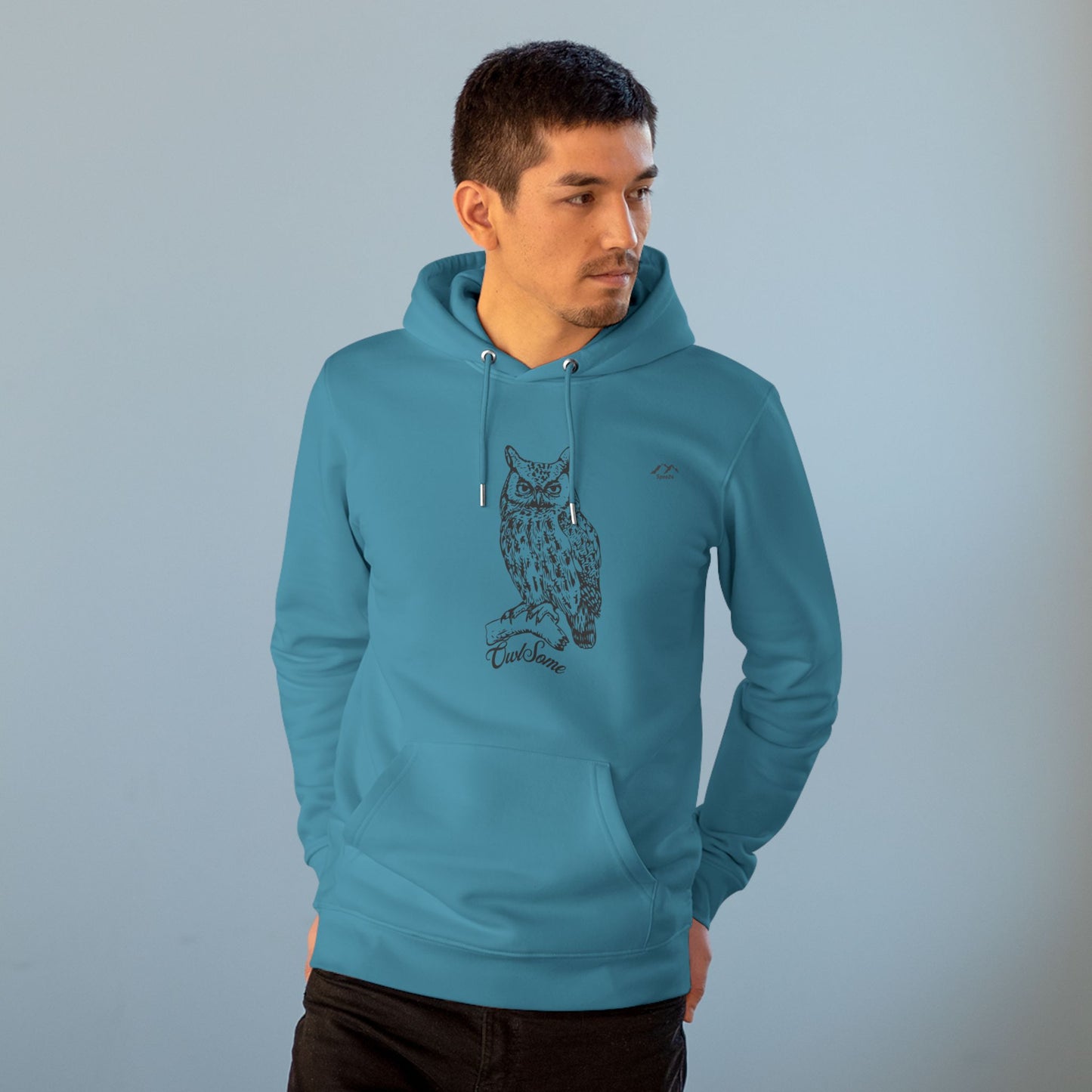 HD-055ML-24 Owl Hoodie Owl Lover Gift Woodland Owl Art
