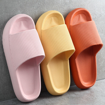 Soft home couple non-slip women slippers