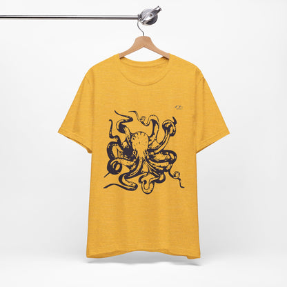 TS-034ML-24 Octopus T-Shirt Ocean Lover Octopus Art Design