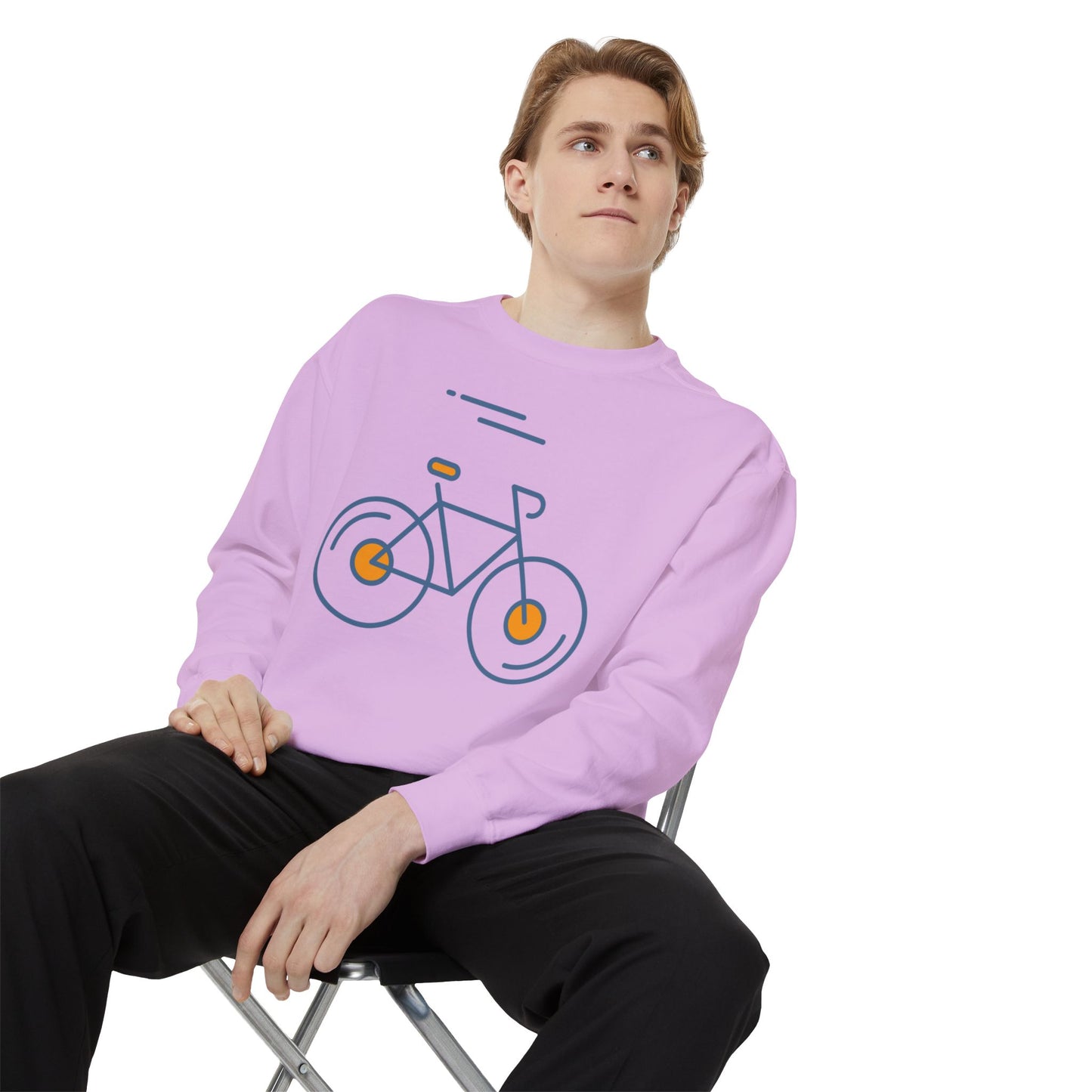 SW-063ML-24 Unisex Warm Garment-Dyed Sweatshirt